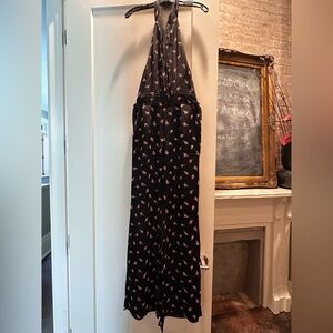 Black Floral Patterned jumpsuit